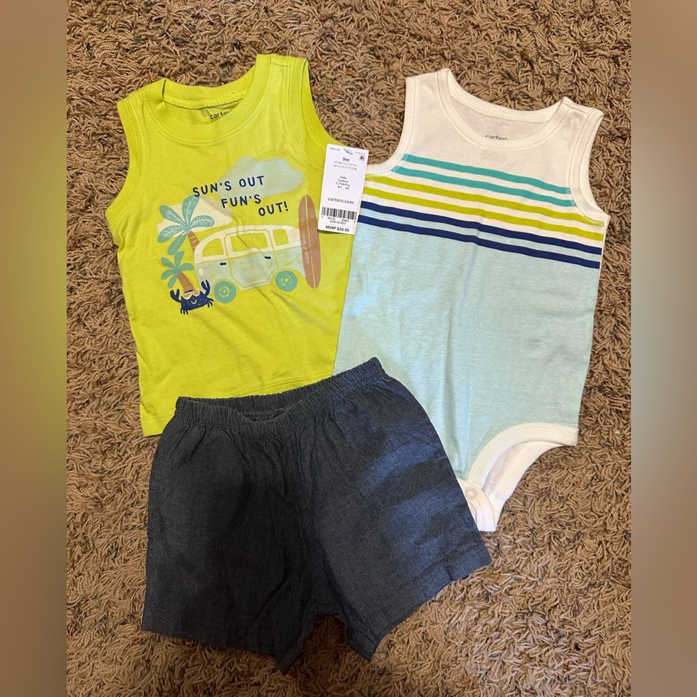 3 Piece Carters 9 Month Set